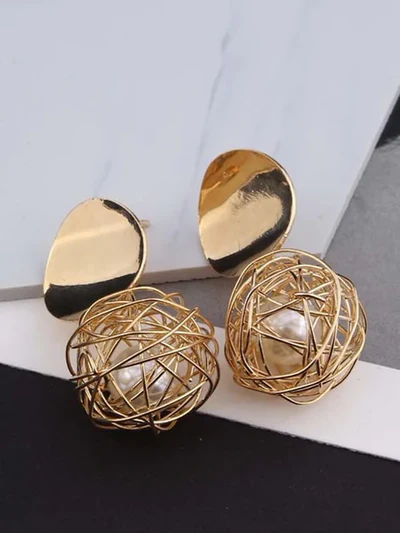 FIELDS OF GOLD DROP EARRINGS